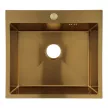 Мойка кухонная стальная золотая 540х500х220 мм KITRO