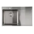 Мойка кухонная стальная сатин 780х500х220 мм KITRO