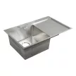 Мойка кухонная стальная сатин 780х500х220 мм KITRO