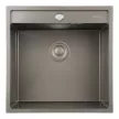 Мойка кухонная стальная серая 500х500х220 мм KITRO