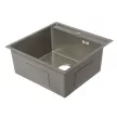 Мойка кухонная стальная серая 500х500х220 мм KITRO