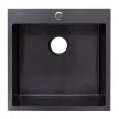 Мойка стальная FLUMEN DESIGN 500x500х1,0 мм выпуск 3,5'' черная