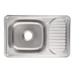 Мойка кухонная стальная сатин 660х420х160 мм KITRO