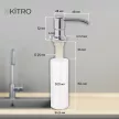 Дозатор для моющего средства KITRO 300 мл хром