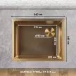Мойка кухонная стальная золотая 540x440х200 мм KITRO