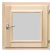Окно для бани 500х500 мм стеклопакет рама хвоя