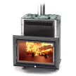 Печь-каменка Витрувия II Carbon антрацит