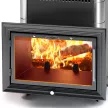 Печь-каменка Витрувия II Carbon антрацит