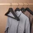 Плечики для одежды 44,5 см soft tuch пластик черный 5 шт elemento