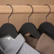 Плечики для одежды 44,5 см soft tuch пластик черный 5 шт elemento