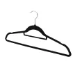 Плечики для одежды 45 см пластик бархат черный 10 шт elemento