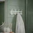 Вешалка настенная металлическая Торжок 4 крючка белая