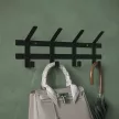 Вешалка настенная металлическая Торжок 4 крючка черная