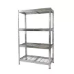 Стеллаж металлический 4 полки сетка безболтовой 1800х1200х450 мм оцинкованный elemento