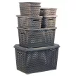 Корзина для хранения IDEA Ротанг 14x7x18,5 см 1 л коричневая