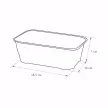 Корзина для хранения IDEA Ротанг 14x7x18,5 см 1 л белая