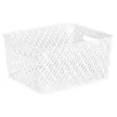 Корзина Плетенка 29x17,5x35 см 17,7 л белая