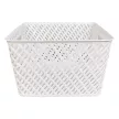 Корзина Плетенка 29x17,5x35 см 17,7 л белая