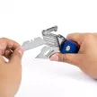 Нож с трапециевидным лезвием складной + 6 лезвий WORKPRO