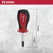 Отвертка крестовая PH2х38 мм DORN
