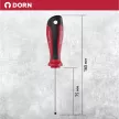 Отвертка плоская SL3х75 мм DORN