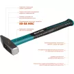 Молоток слесарный 500 г KRAFTOOL Fiberglass
