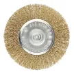 Щетка-насадка DORN для дрели латунированная плоская 100 мм