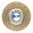 Щетка-насадка DORN для дрели латунированная плоская 100 мм