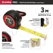 Рулетка с автостопом DORN PRO магнитная 3 м х 19 мм нейлоновое покрытие