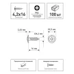 Саморезы с прессшайбой 4,2х16 мм 100 шт KOELNER