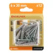 Дюбель распорный 6х30 мм с шурупом 3,5х30 мм 12 шт KOELNER