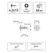 Саморезы с прессшайбой 4,2х13 мм 60 шт ЕВРОПАРТНЕР
