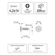 Саморезы с прессшайбой 4,2х16 мм 200 шт FIXBERG