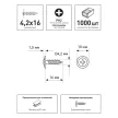 Саморезы с прессшайбой 4,2х16 мм 1000 шт FIXBERG