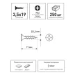 Саморезы по дереву 3,5х19 мм 250 шт для гипсокартона FIXBERG
