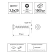 Саморезы по дереву 3,5х25 мм 1000 шт для гипсокартона FIXBERG