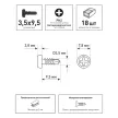 Саморезы по металлу 3,5х9,5 мм 18 шт со сверлом для профиля FIXBERG