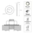 Шайба плоская DIN 125А оцинкованная М14 10 шт