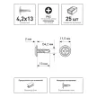 Саморезы с прессшайбой 4,2х13 мм 25 шт со сверлом усиленные BULLIT