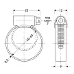 Хомут ленточный MASTERPROF 40-60 мм 2 шт нержавеющая сталь