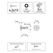 Саморезы с прессшайбой 4,2x13 мм 3 кг со сверлом FIXBERG