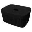 Корзина для хранения VELVET 15х7х11,5 см 0,9 л черный гранит