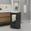 Корзина для белья Лён 43х20х60 см 45 л графит