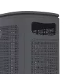 Корзина для белья Лён 43х20х80 см 60 л графит