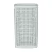 Корзина для белья Лён 43х20х80 см 60 л серая