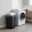 Корзина для белья Лён 43х32,1х60 см 75 л графит