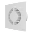 Вентилятор D100 мм с обратным клапаном белый ERA SLIM