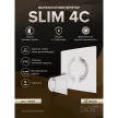 Вентилятор D100 мм с обратным клапаном белый ERA SLIM