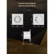 Вентилятор D100 мм с обратным клапаном белый ERA SLIM