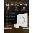 Вентилятор D100 мм с обратным клапаном и контроллером белый ERA SLIM
